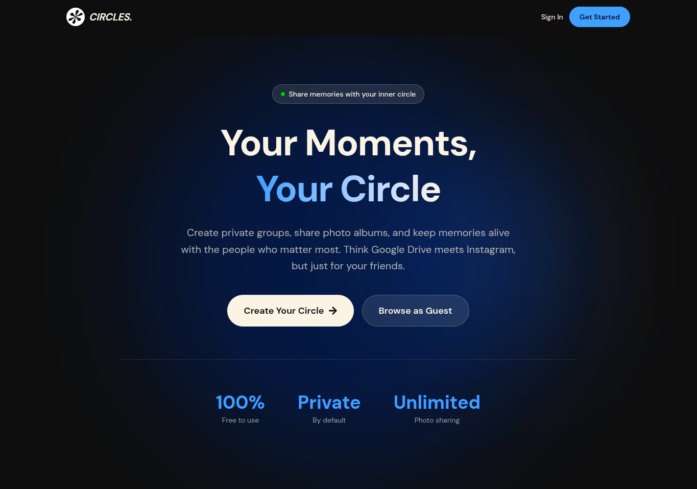 Circles main screenshot